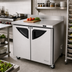 Thumbnail image #2 for Turbo Air Super Deluxe 36-Inch Two-Section Worktop Refrigerator with Self-Cleaning Condenser, 9.0 Cu. Ft., Stainless Steel, 115V