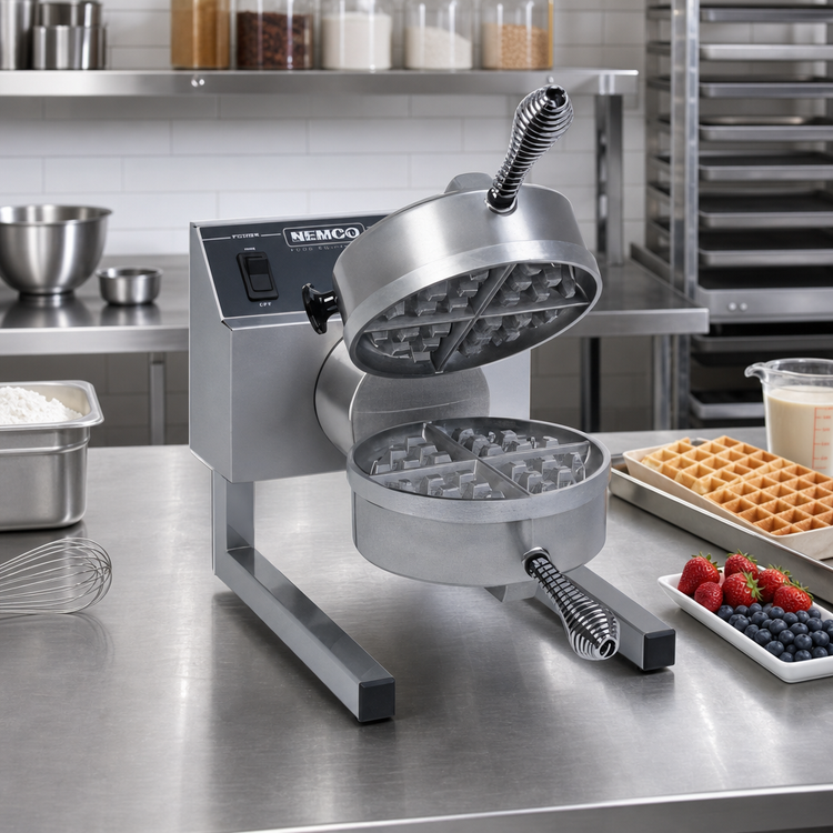 Product image #2 for Silverstone Single Countertop Belgian Waffle Baker with Digital Programmable Controls, 240V