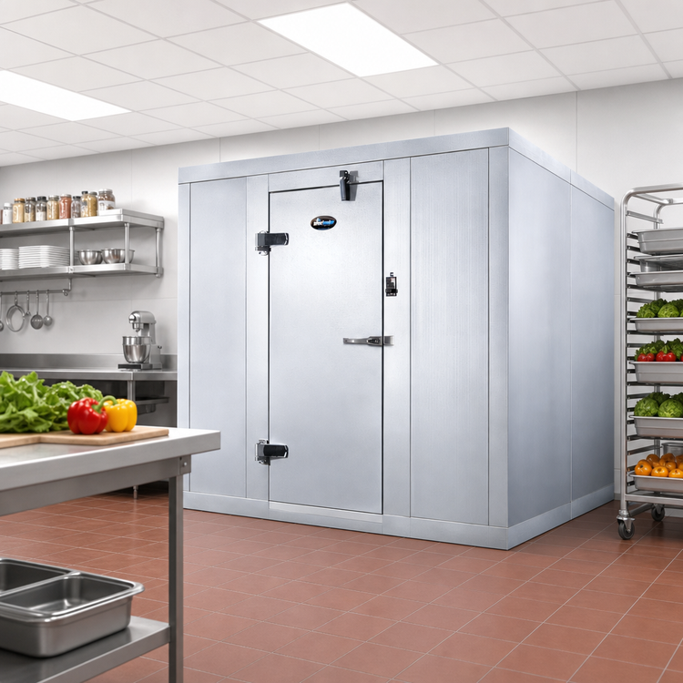 Product image #2 for AmeriKooler Indoor Quick Ship Walk-In Freezer with Floor and Remote R-448A Refrigeration