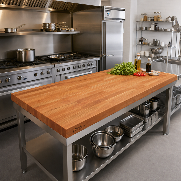 Product image #2 for Boos Block 72-Inch x 27-Inch American Cherry Blended Edge Grain Countertop with Varnique Finish