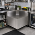 Thumbnail image #2 for Glastender Underbar Inside Rectangle Corner Drainboard, 24 x 24 Inch, Stainless Steel, No Legs