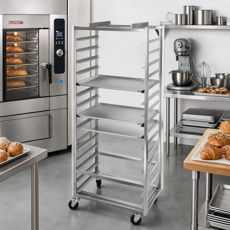 Product image #2 for Channel Single-Section Stainless Steel Side-Loading Oven Rack for 20 18 x 26 Pans