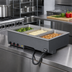 Thumbnail image #2 for Vollrath 3-Well Drop-In Electric Hot Food Well with Auto-Fill, Manifold Drain and Infinite Controls, 208V