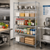 Thumbnail image #2 for Quantum Stationary 5-Shelf Wire Shelving Starter Kit, 54
