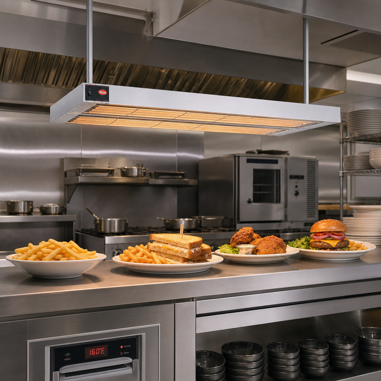 Product image #2 for Hatco Glo-Ray 36-Inch Double Infrared Strip Heater, 1.6 kW, 120V, Aluminum