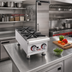 Thumbnail image #2 for Workline GHP-2S 2-Burner Gas Countertop Hotplate, 44,000 BTU, Stainless Steel Front