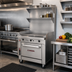 Thumbnail image #2 for Southbend Platinum 36-Inch Heavy Duty Sectional Gas Range with Full-Width Manual Griddle and Cabinet Base