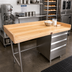 Thumbnail image #2 for Advance Tabco Bakers' Top Work Table with 3 Right-Side Drawer Tiers, 96-Inch x 36-Inch