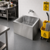 Thumbnail image #2 for John Boos Floor Mounted Stainless Steel Mop Sink with 24 x 24 x 12-Inch Compartment