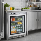 Thumbnail image #2 for Kelvinator Commercial KCHUCGD23R ADA-Height 1-Section Undercounter Refrigerator, 4.4 Cu. Ft., Right-Hinged Glass Door
