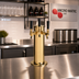 Thumbnail image #2 for Micro Matic USA 3-Faucet Glycol-Cooled Countertop Column Draft Beer Tower, PVD Brass Finish
