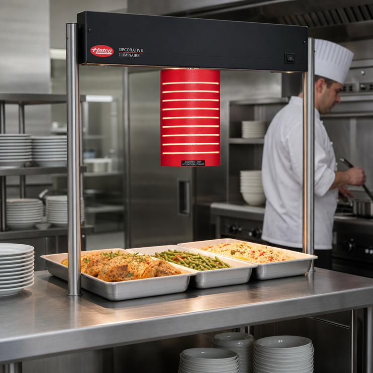 Product image #3 for Hatco DLL-1100 Decorative Luminaire Food Heat Lamp with 6-1/2-Inch Cylinder Shade