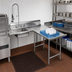 Thumbnail image #2 for Advance Tabco L-Shaped Right-Hand Dishlanding Soil Dishtable with Landing and Pre-Rinse Sink, 119-Inch Long, 16-Gauge 304 Stainless Steel