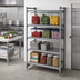 Thumbnail image #2 for Cambro Camshelving Basics Plus 4-Shelf Vented Stationary Starter Unit, 18 x 60 x 84 Inches