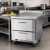 Thumbnail image #2 for Victory Refrigeration 32-Inch V-Core Worktop Freezer Counter with 2 Drawers, 7.22 Cu. Ft., Rear-Mounted Self-Contained Refrigeration