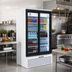 Thumbnail image #2 for Beverage Air Marketeer 2-Section Reach-In Glass Door Merchandiser, 39.03 Cu. Ft., Bottom-Mounted Self-Contained Refrigeration