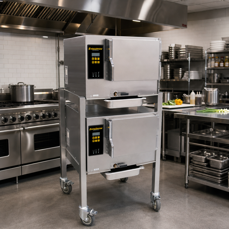 Product image #2 for AccuTemp Evolution Double-Compartment Connectionless Boilerless Convection Steamer with Stand