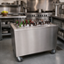 Thumbnail image #2 for BK Resources 48 Inch Portable Stainless Steel Beverage Center with Sliding Doors and Ice Bin