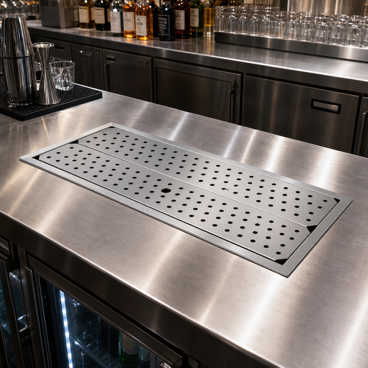 Product image #2 for Glastender 48-Inch x 18-Inch Drop-In Stainless Steel Drip Tray Trough