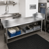 Thumbnail image #2 for John Boos Pro-Bowl 144-Inch Straight Clean Dishtable, 16-Gauge 300 Series Stainless Steel, Left-to-Right Operation