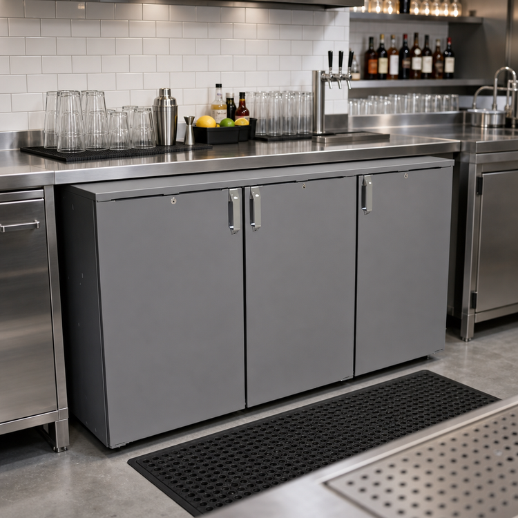 Product image #2 for Glastender CS1RB60 60-Inch Three-Section Shallow-Depth Remote Back Bar Cooler