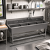Thumbnail image #2 for John Boos Pro-Bowl 4-Compartment Floor Sink, 14-Inch Deep 16 x 20 Bowls, 69-1/8-Inch Wide