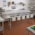 Thumbnail image #2 for Eagle Group 414 Series Coved Corner Four-Compartment Sink with 24-Inch Left-Hand Drainboard, 16 x 20 x 13-1/2 Inch Bowls