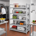 Thumbnail image #3 for Cambro Camshelving Premium 21-Inch x 48-Inch 5-Shelf Vented Shelf Kit, Speckled Gray