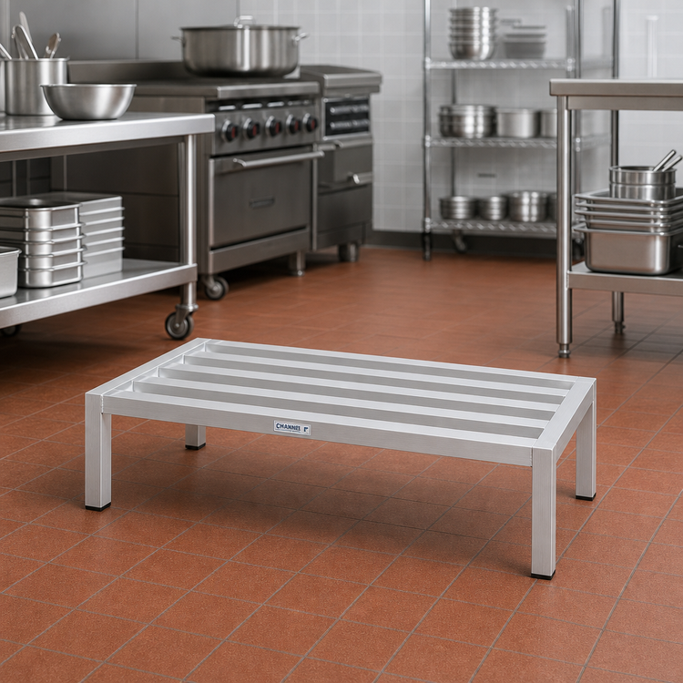 Product image #2 for Channel Manufacturing Standard Series Tubular Aluminum Dunnage Rack, 36 x 20 x 12 Inches