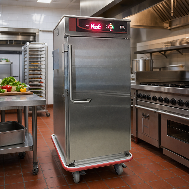 Product image #2 for Carter-Hoffmann Gridless Heated Transport Cart, 12 Sheet Pan / 24 Hotel Pan Capacity, AC/DC Power