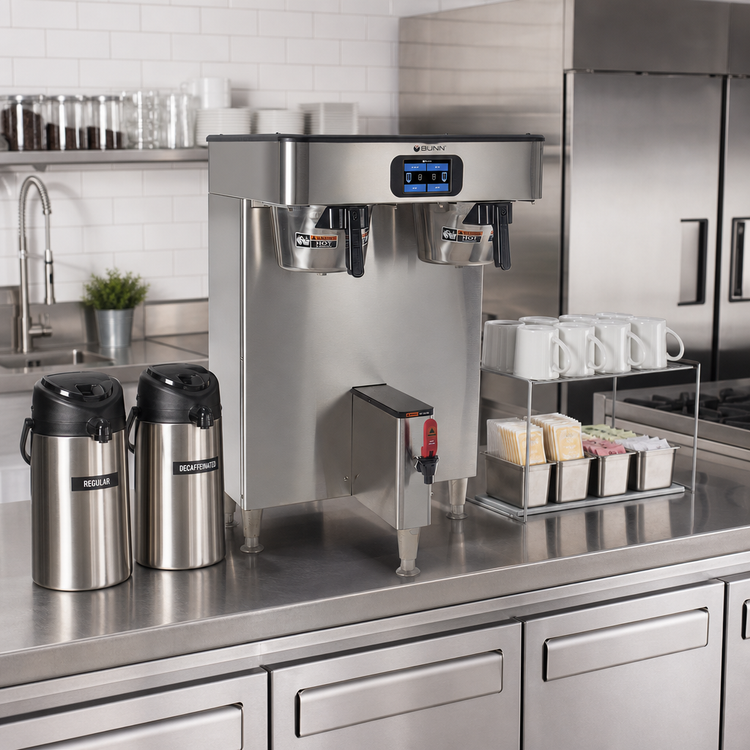 Product image #2 for BUNN ICB Twin TF Platinum Edition Automatic Fill Coffee Brewer for 1.5-Gallon Servers