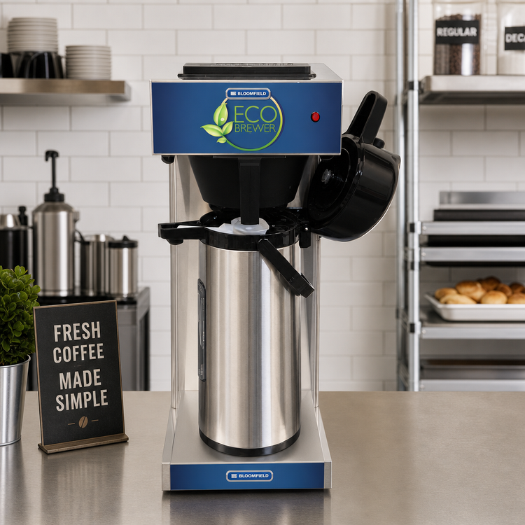 Product image #2 for Bloomfield ECO Airpot-Style Pour-Over Coffee Brewer, Manual Fill, 120V