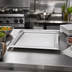 Thumbnail image #2 for Vollrath 11-3/4 Inch Square Stainless Steel Serving Tray with Integral Handles