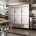 Thumbnail image #3 for Beverage-Air Horizon Series Three-Section Reach-In Refrigerator, 70.19 Cu. Ft., Half Solid Doors, Bottom-Mount Self-Contained