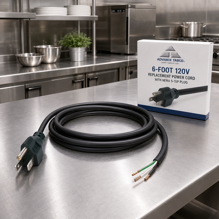 Product image #2 for Advance Tabco 6-Foot 120V Replacement Power Cord with NEMA 5-15P Plug
