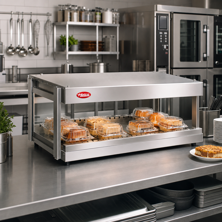 Product image #2 for Hatco Glo-Ray 41-Inch Countertop Horizontal Pass-Thru Merchandising Warmer, Single Shelf