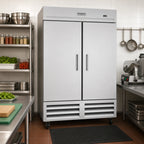 Thumbnail image #2 for Kelvinator Commercial KCHRI54R2DRE Two-Section Reach-In Refrigerator, 46.7 Cu. Ft., Solid Doors, Bottom-Mount Refrigeration