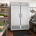Thumbnail image #2 for Kelvinator Commercial 54-Inch Two-Section Full-Height Reach-In Refrigerator with Solid Doors and Bottom Mount
