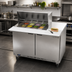 Thumbnail image #3 for Beverage-Air SPE48HC-12M 48-Inch Mega Top Sandwich Prep Table with 2 Doors and 12 Pan Openings