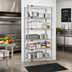 Thumbnail image #2 for Eagle Group 5-Tier Stationary Starter Wire Shelving Unit with QuadTruss Shelves, 42 x 24 x 86 Inches, Stainless Steel Finish