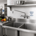 Thumbnail image #2 for T&S Brass Wall-Mounted Double Pantry Sink Mixing Faucet with 12-Inch Swing Nozzle