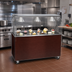 Thumbnail image #2 for Vollrath 2-Series Affordable Portable 46-Inch Cherry Woodgrain Solid Base Utility Station with Breath Guard and Lights