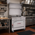 Thumbnail image #2 for Southbend Platinum Heavy Duty 18-Inch Gas French Hot Top Sectional Range with Cabinet Base