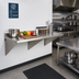 Thumbnail image #2 for Wall-Mount 14-Gauge 304 Stainless Steel Work Table with 4-1/2-Inch Backsplash and Box Marine Edge, 48 x 30 Inches