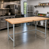 Thumbnail image #2 for John Boos HNB16A 84 Inch Northern Hard Rock Maple Wood Top Work Table with Galvanized Base