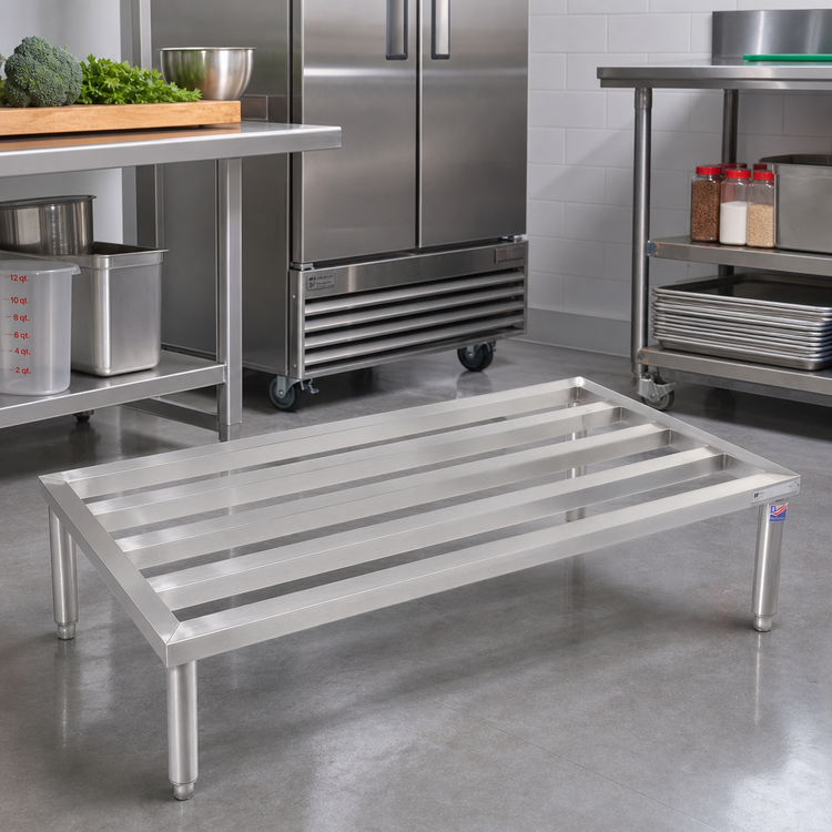 Product image #3 for John Boos Stainless Steel 1-Tier Dunnage Rack, 47 x 24 x 12 Inches