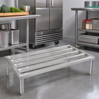 Thumbnail image #3 for John Boos JB05 1-Tier Stainless Steel Dunnage Rack, 47W x 24D x 12H Inches, Adjustable Feet
