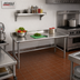 Thumbnail image #2 for Eagle Deluxe Series Stainless Steel Work Table with Rear Up-Turn, 48 x 24 Inches