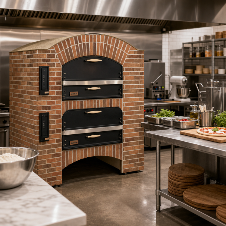 Product image #2 for Marsal MB-60 Single Deck Gas Pizza Oven with 36 x 60-Inch Baking Chamber