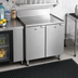 Thumbnail image #2 for CHOICE Underbar Stainless Steel Drainboard Cabinet Base with 2 Hinged Doors, 48-Inch W x 19-Inch D